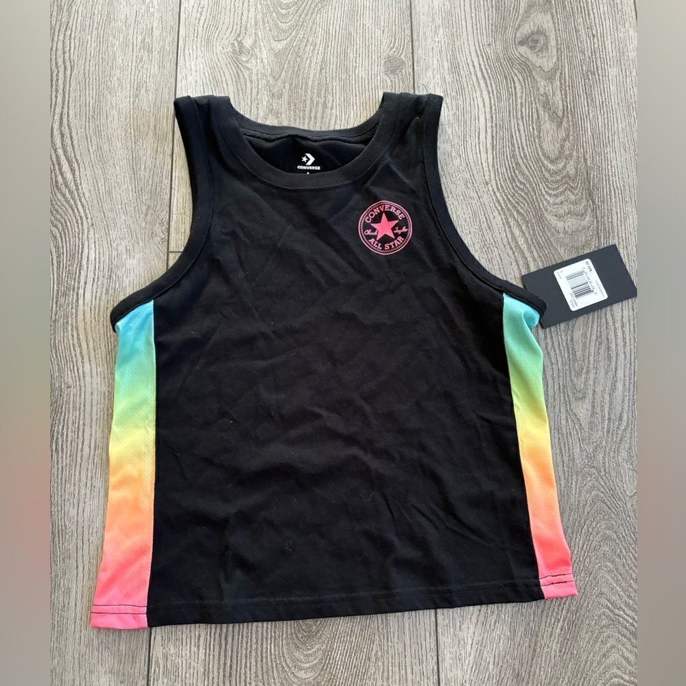 Converse girls tank top with multicolored sides
